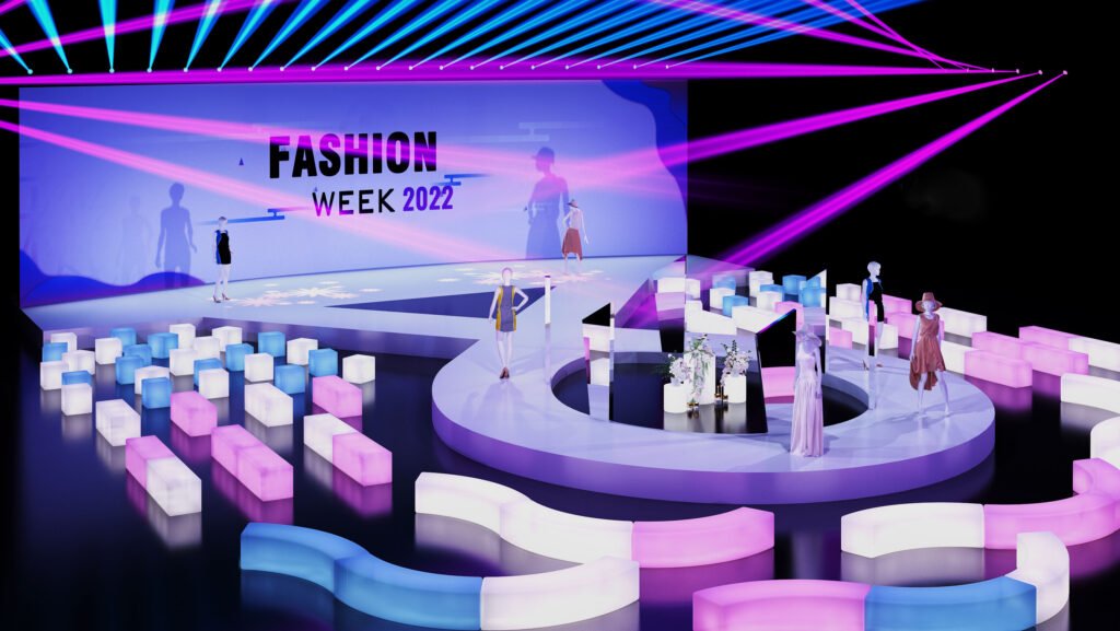 LED furniture for Fashion Week event