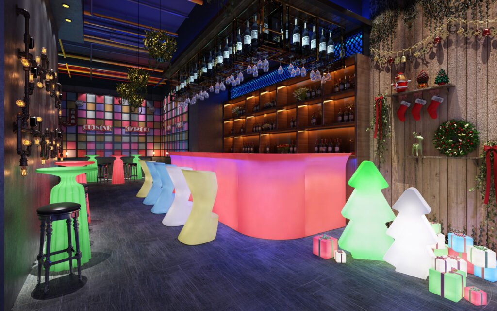 Christmas decoration furniture LED for bar party