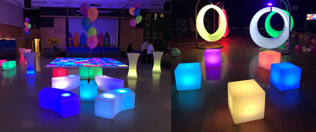 Colorfuldeco LED furniture for Bachelorette Party