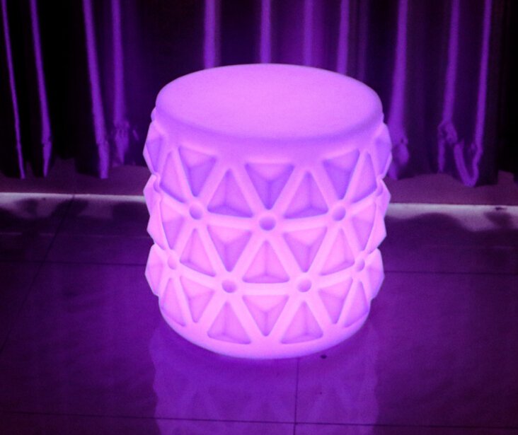 Adding a dash of playfulness to your lounge is the LED pineapple stool