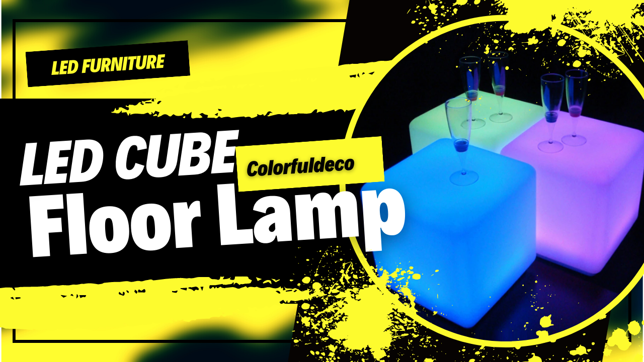 Cube Floor Lamp LED Table Furniture