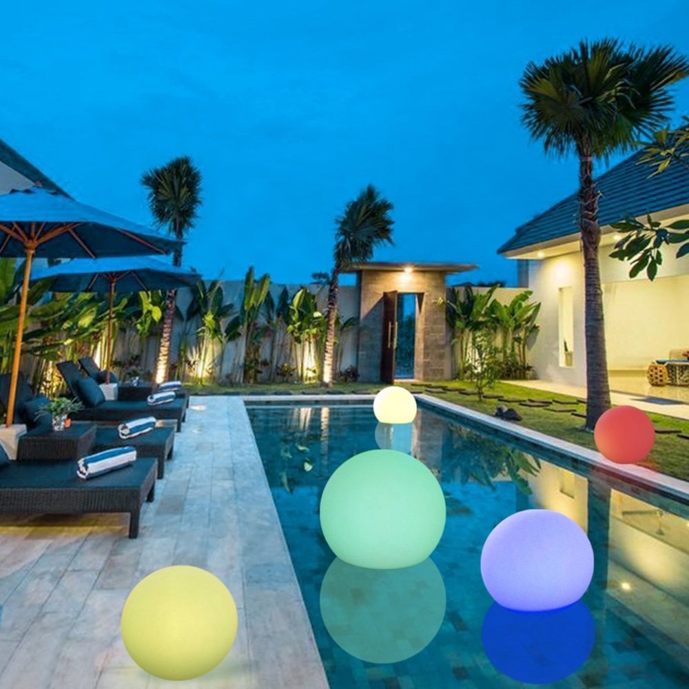 floating light balls for pool