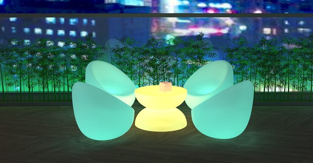 led bean bag chair