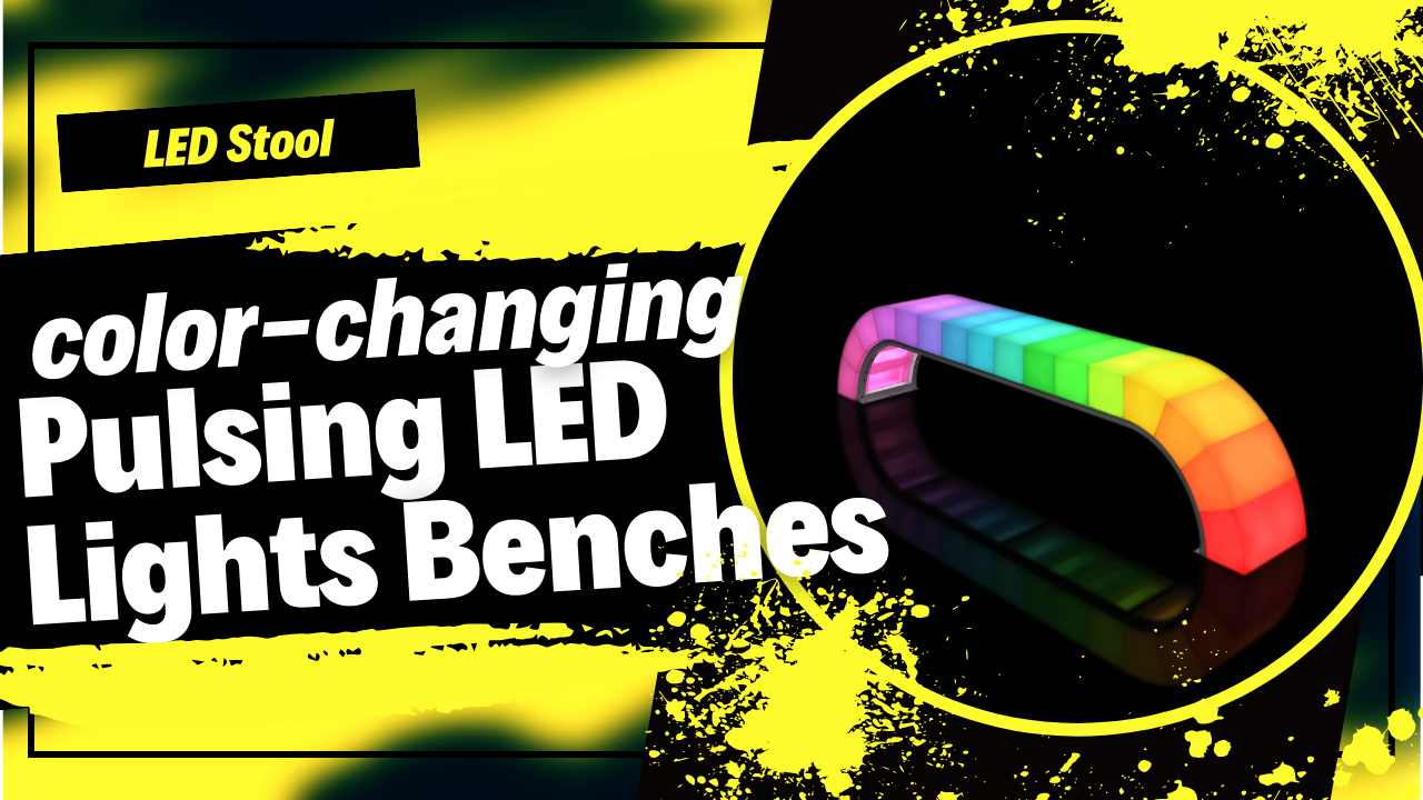 Colorfuldeco Color-changing Pulsing LED Lights Benches