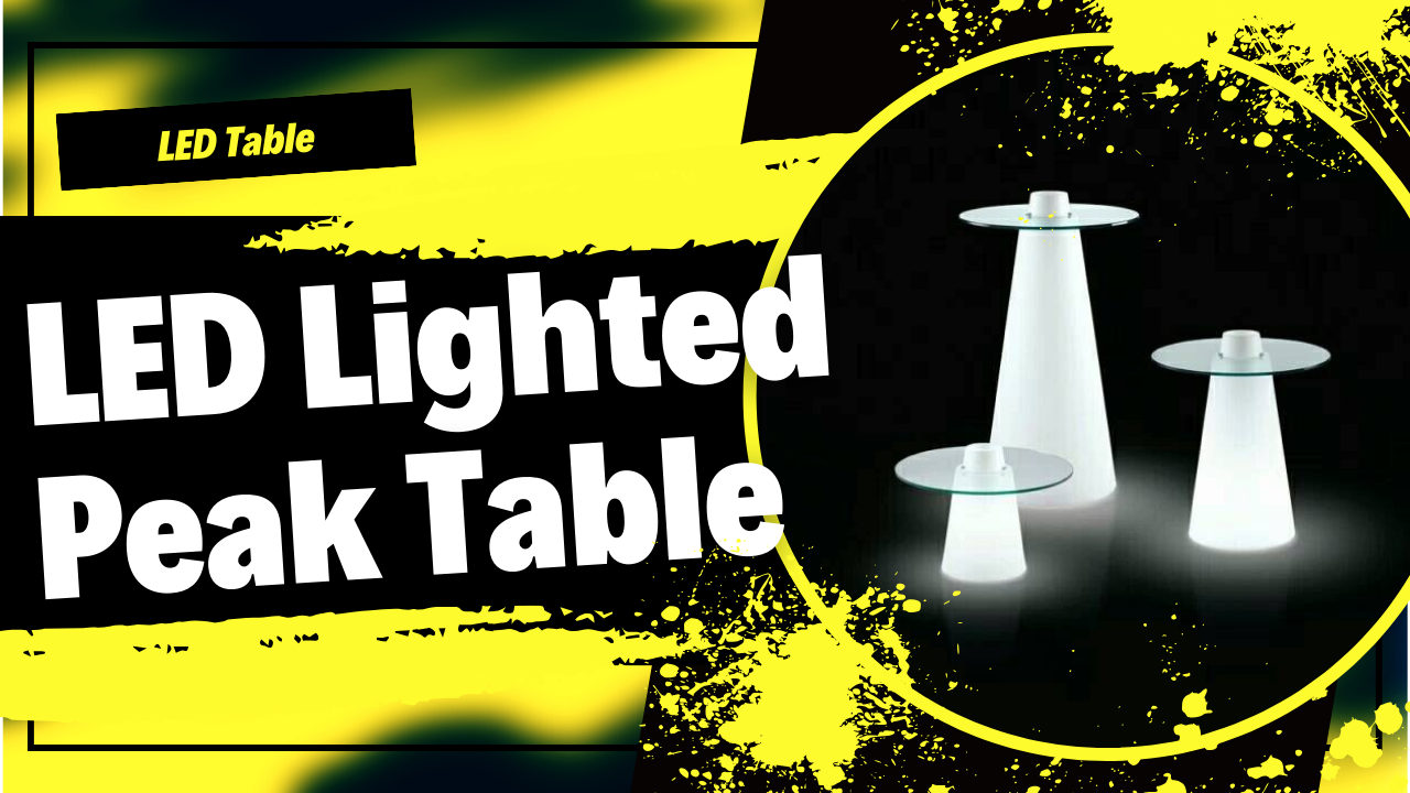 Colorfuldeco LED Lighted Peak Table