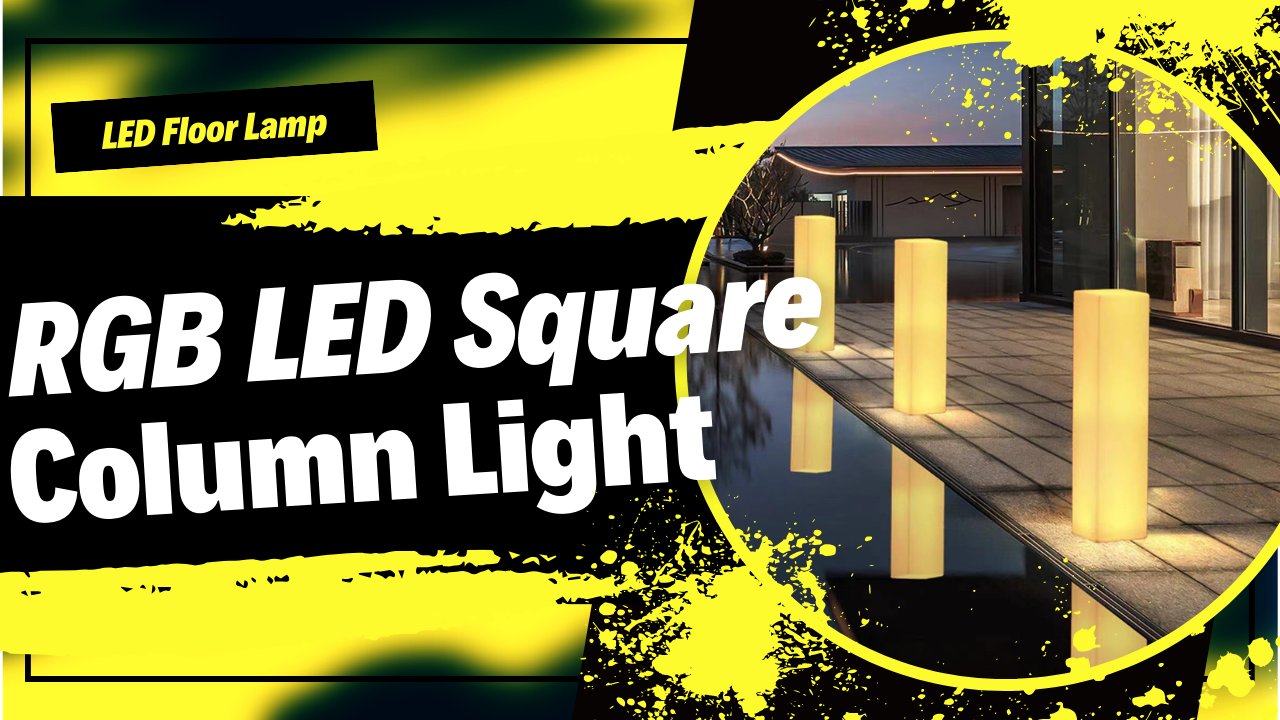 Versatile RGB LED Square Column Light