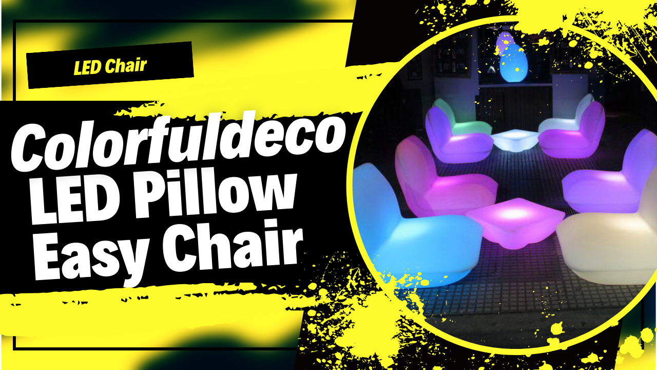 Large LED Pillow Easy Chair