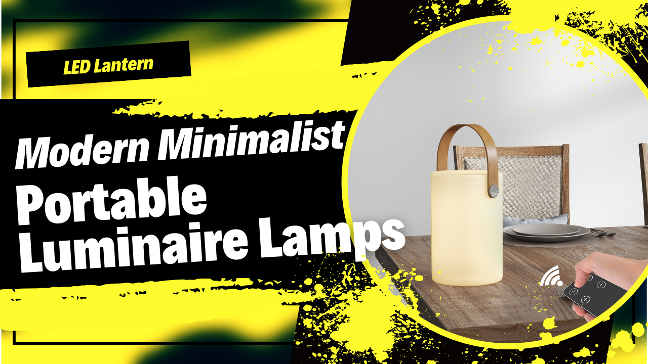 Modern Minimalist Portable Luminaire Lamps