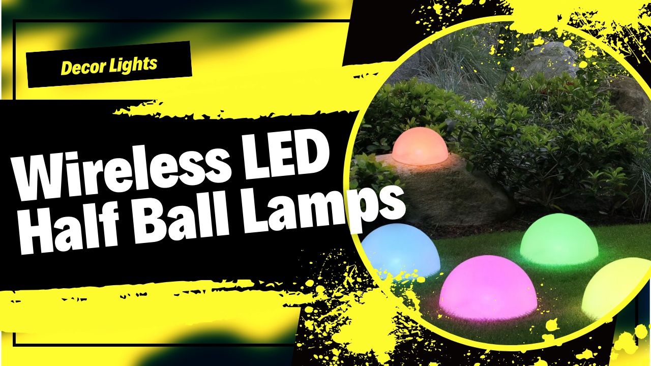 Wireless LED Half Ball Lamps by Colorfuldeco