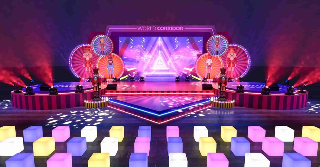 LED Cube Seating Furniture Lighting for Carnival Performance Scene