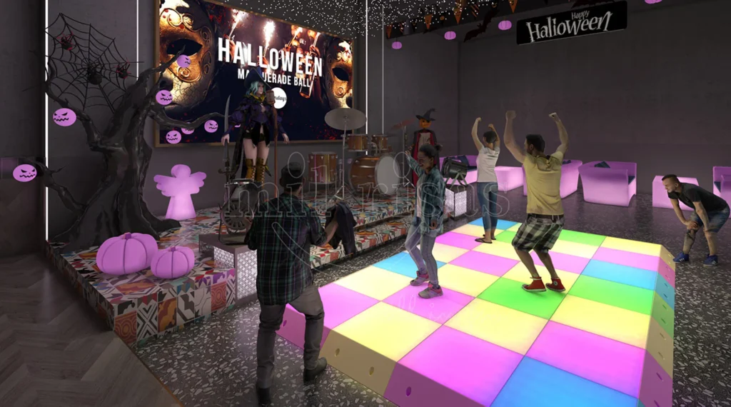 Safe and Easy Setup LED Interactive Floor Tiles