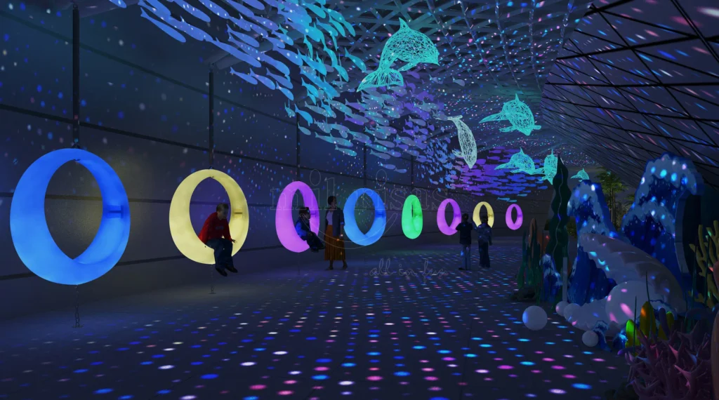 Charming LED Swings for Your Oceanarium Wonderland!