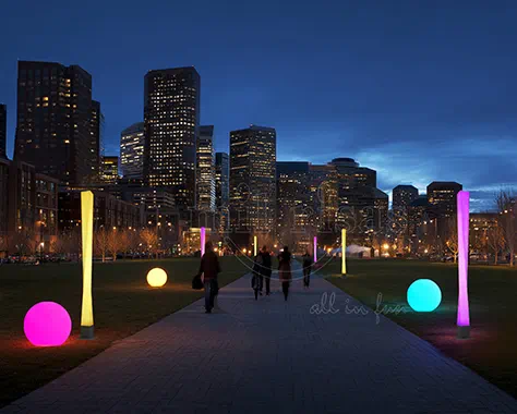 Enhance Public Parks with the Stylish Square Spiral Floor Lamp with Metal Base — A Showcase of LED Furniture Design & Inspiration