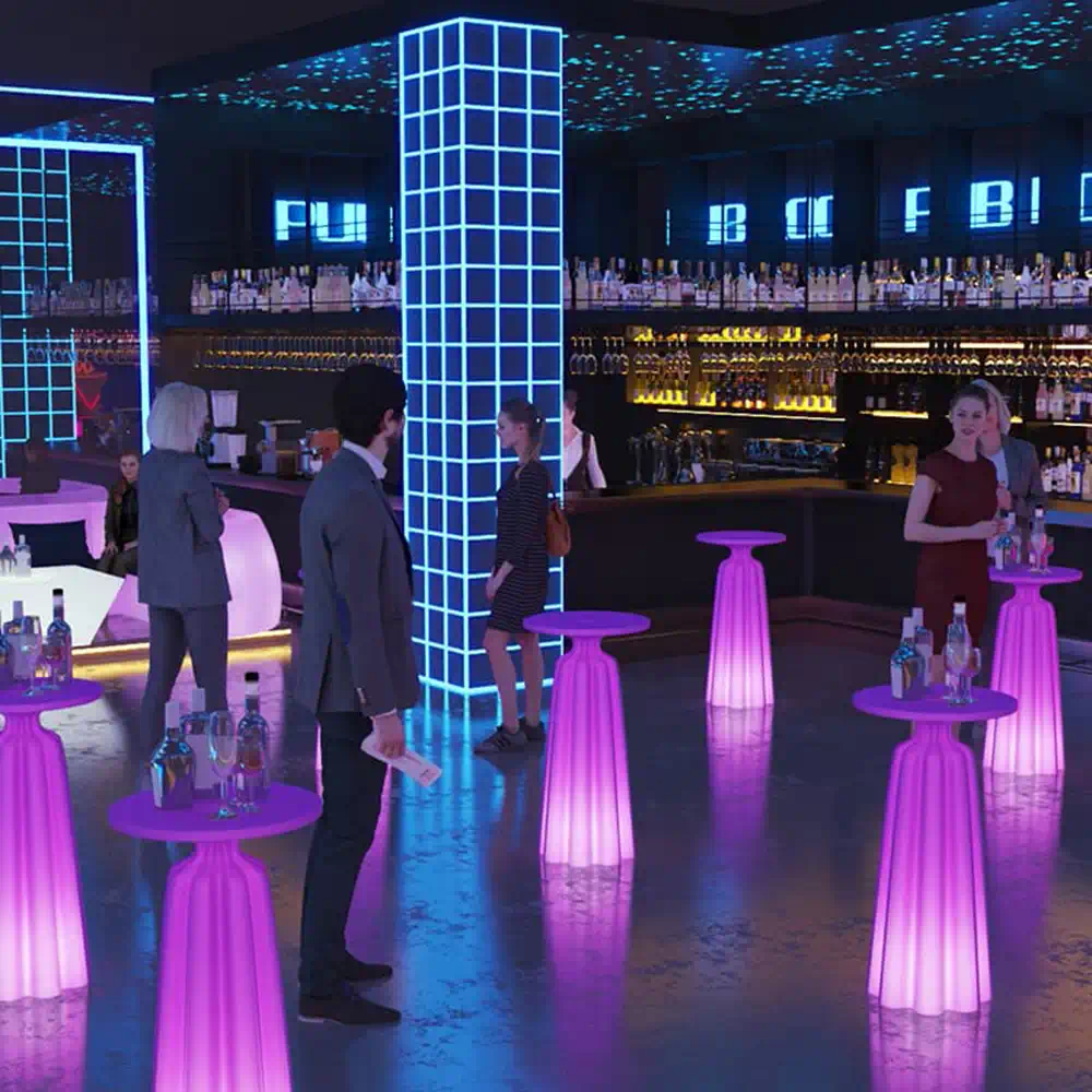 Glowing Cocktail Tables