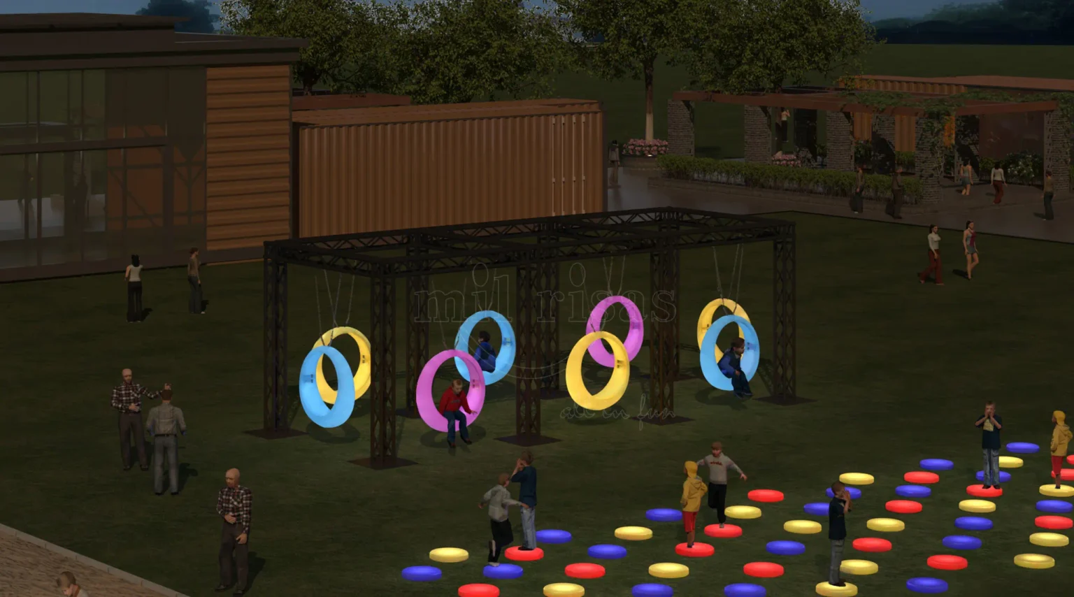 Illuminate Your Public Park with Solar Power Glow Swings for Fun and Sustainability