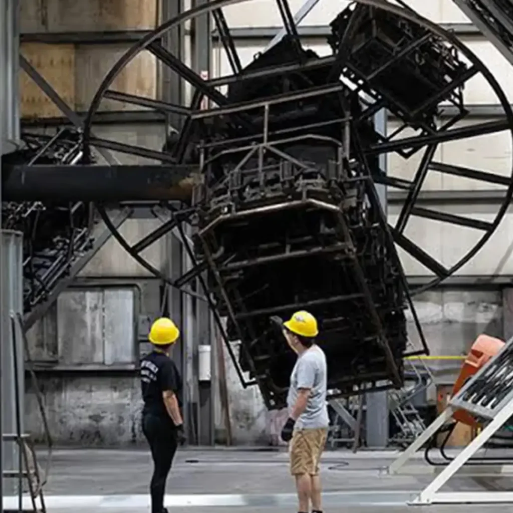 Industrial machine showcasing advanced Rotational Molding Technology in a factory.