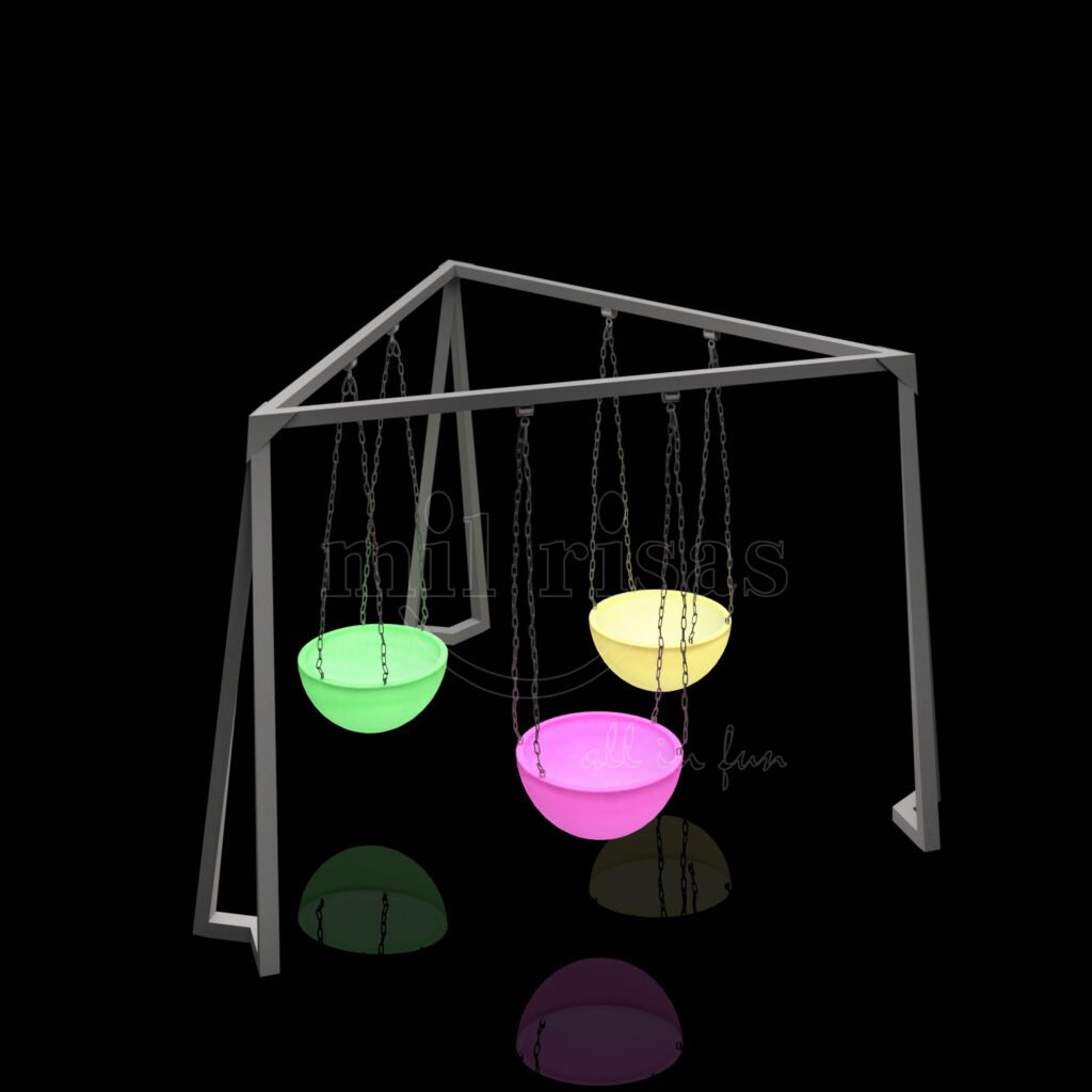 LED Glowing Swing With Round Seat