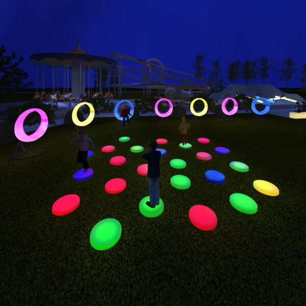 LED Interactive Floor Tiles for Amusement Parks Projects