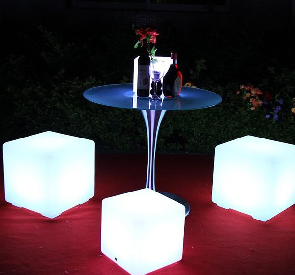 LED cube chair
