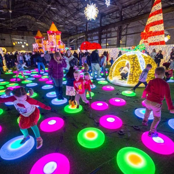 LED interactive floor tiles