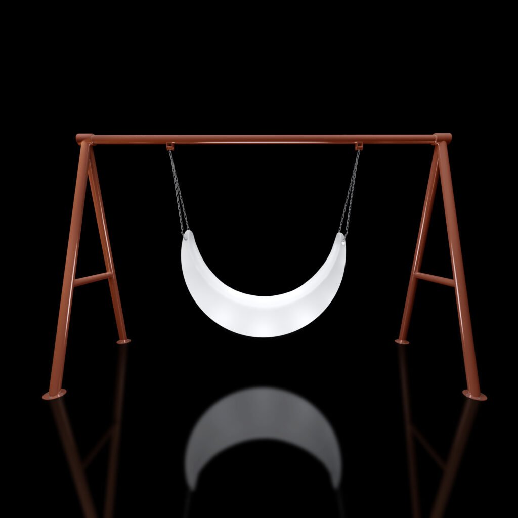 LED half moon chair