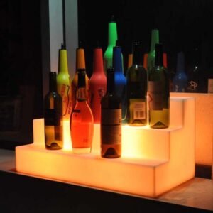LED light-up wine rack shelves holder
