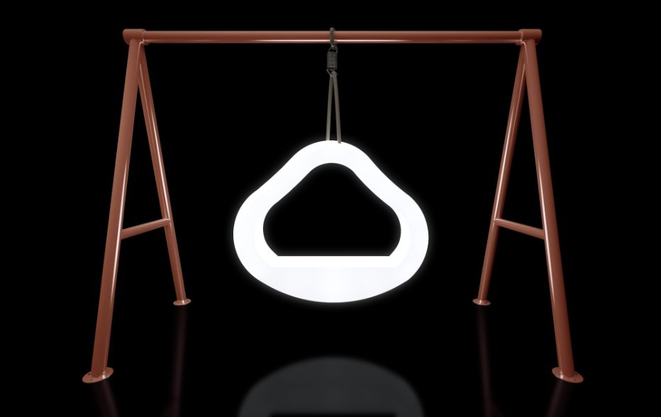 LED plastic hanging swing