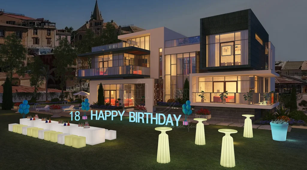 Light Up Your Home Event Party With A Cocktail Bar — Perfect Example for LED Furniture by Applications