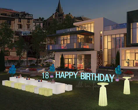 Light Up Your Home Event Party With A Cocktail Bar — Perfect Example for LED Furniture by Applications