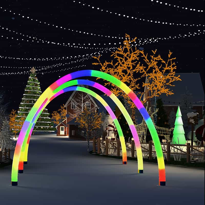 Rainbow Arch with RGB Lighting