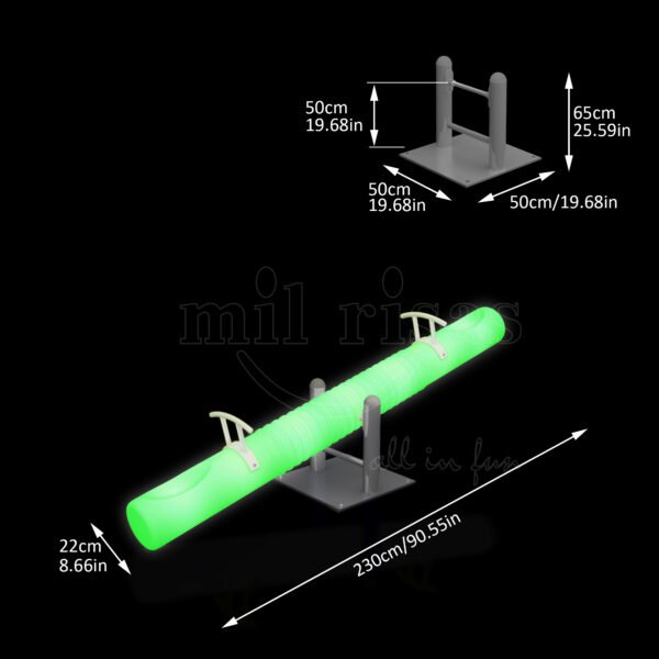 Size of A250B-1 led seesaw