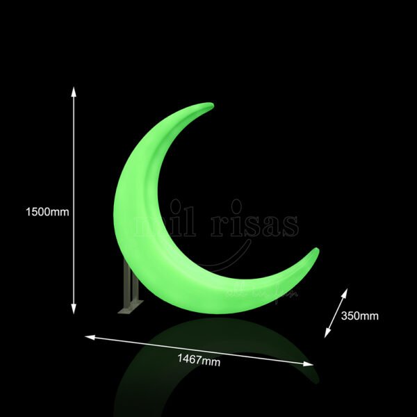 Size of A250D LED Half Moon Swings Chair