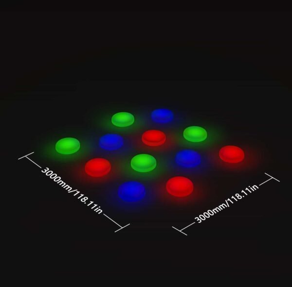 Size of Interactive LED Floor Tiles