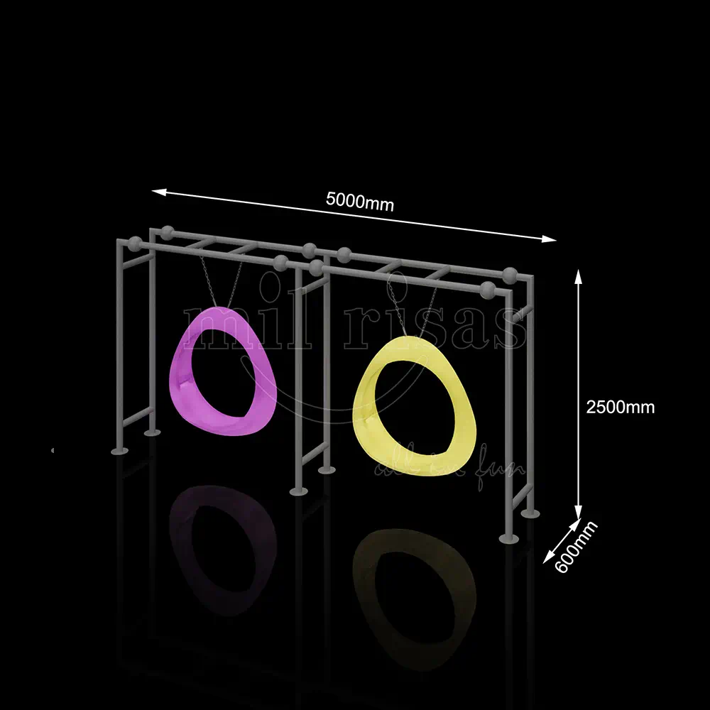 Size of Light Up Swings Hanging Chair