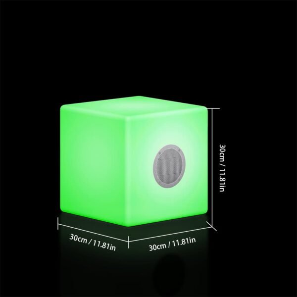 Size of Wireless LED Light Cube Bluetooth Speaker