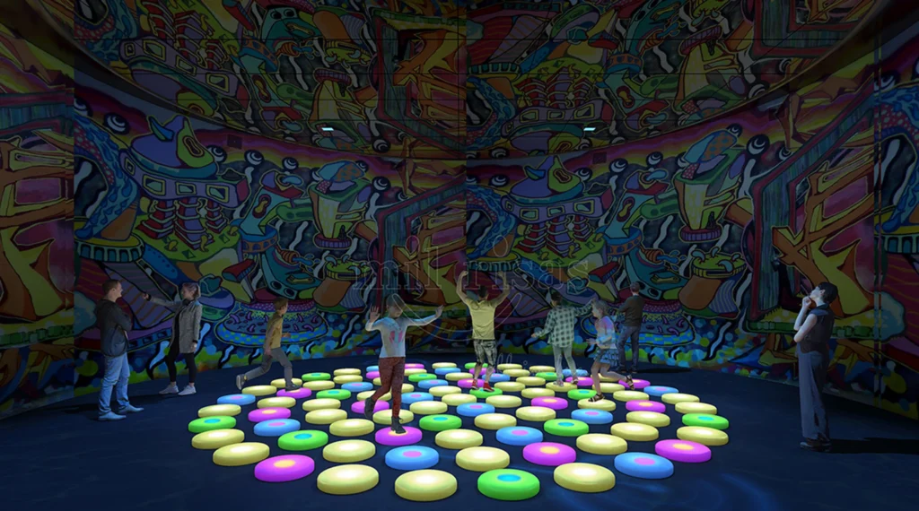 Unleash Unmatched Creativity with Round Interactive LED Floor Tiles