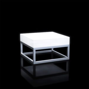60cm LED Square End Table LED Lighted Furniture Colorfuldeco