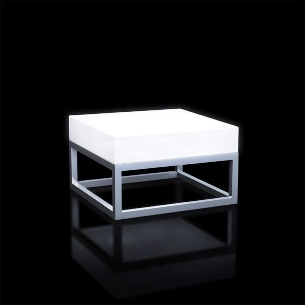 60cm LED Square End Table LED Lighted Furniture Colorfuldeco