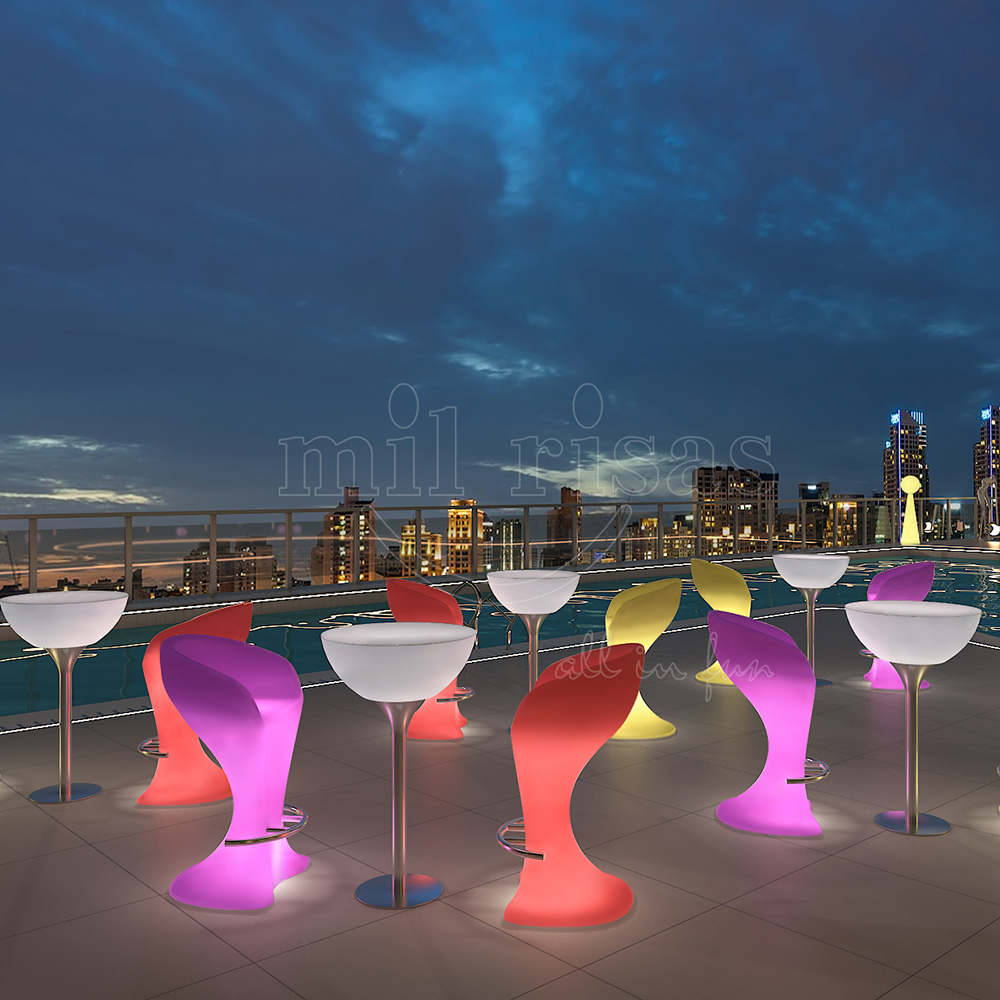 Add a Touch of Elegance to Your Hotel Terrace with an LED Lounge High Table