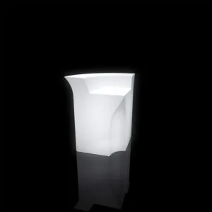 Muebles de discoteca de plástico de mesa de esquina de mostrador de barra LED Colorfuldeco
