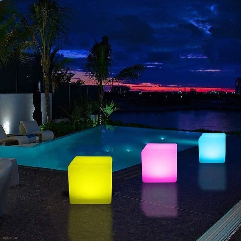 LED Cube Stool