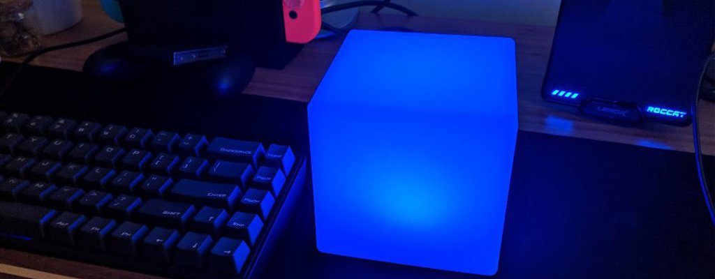 LED Cube Table Lamp 10 cm