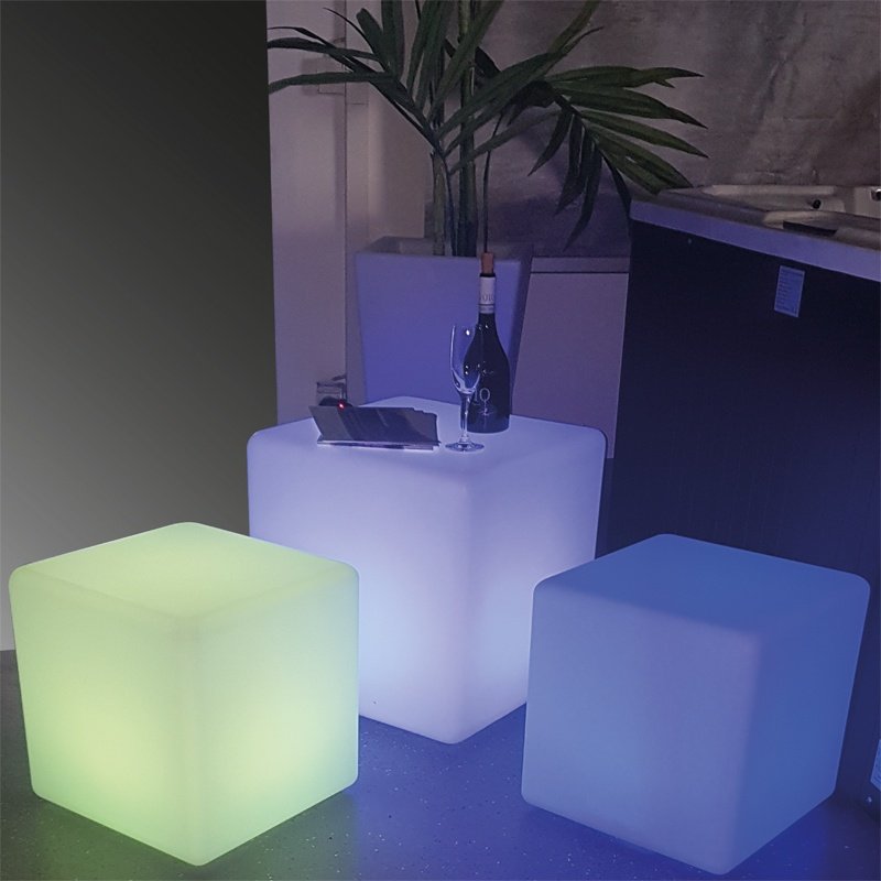 LED cube coffee table furniture