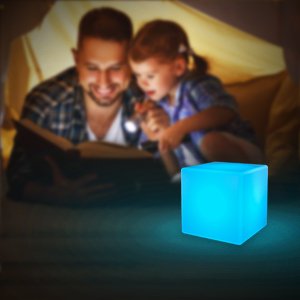 LED cube table lamp