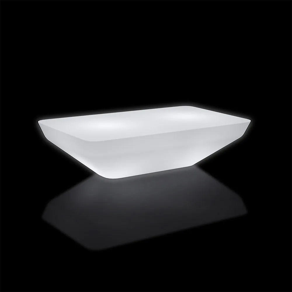 大型 LED コーヒー テーブル LED 照明付き家具 Colorfuldeco