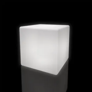 Mesa cubo iluminada 80cm