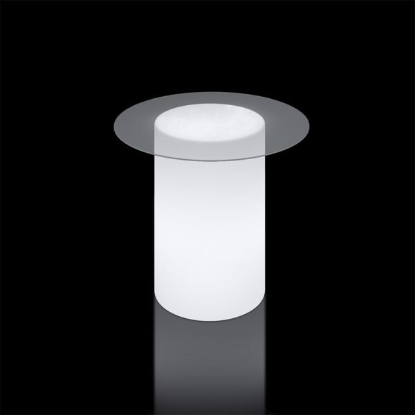 Round LED Lighted Table LED Furniture Colorfuldeco
