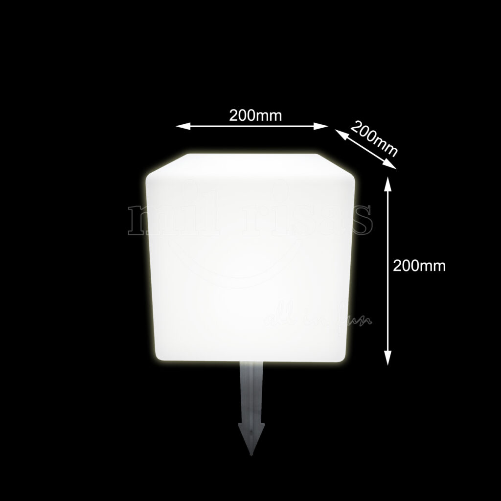 Solar Cube Garden Lights | Solar Powered Patio Lamp | Colorfuldeco