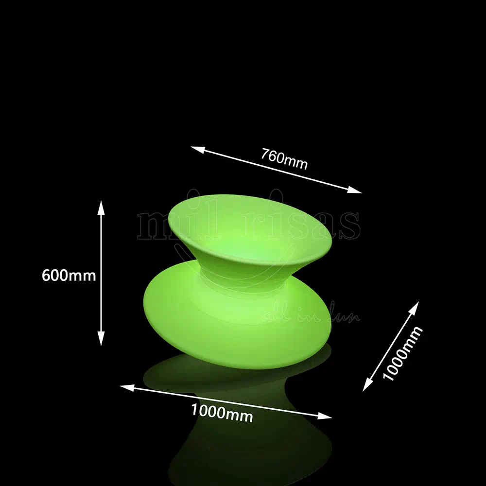 Size of Spun Rotating Chair Stylish Gyroscopic Lounge