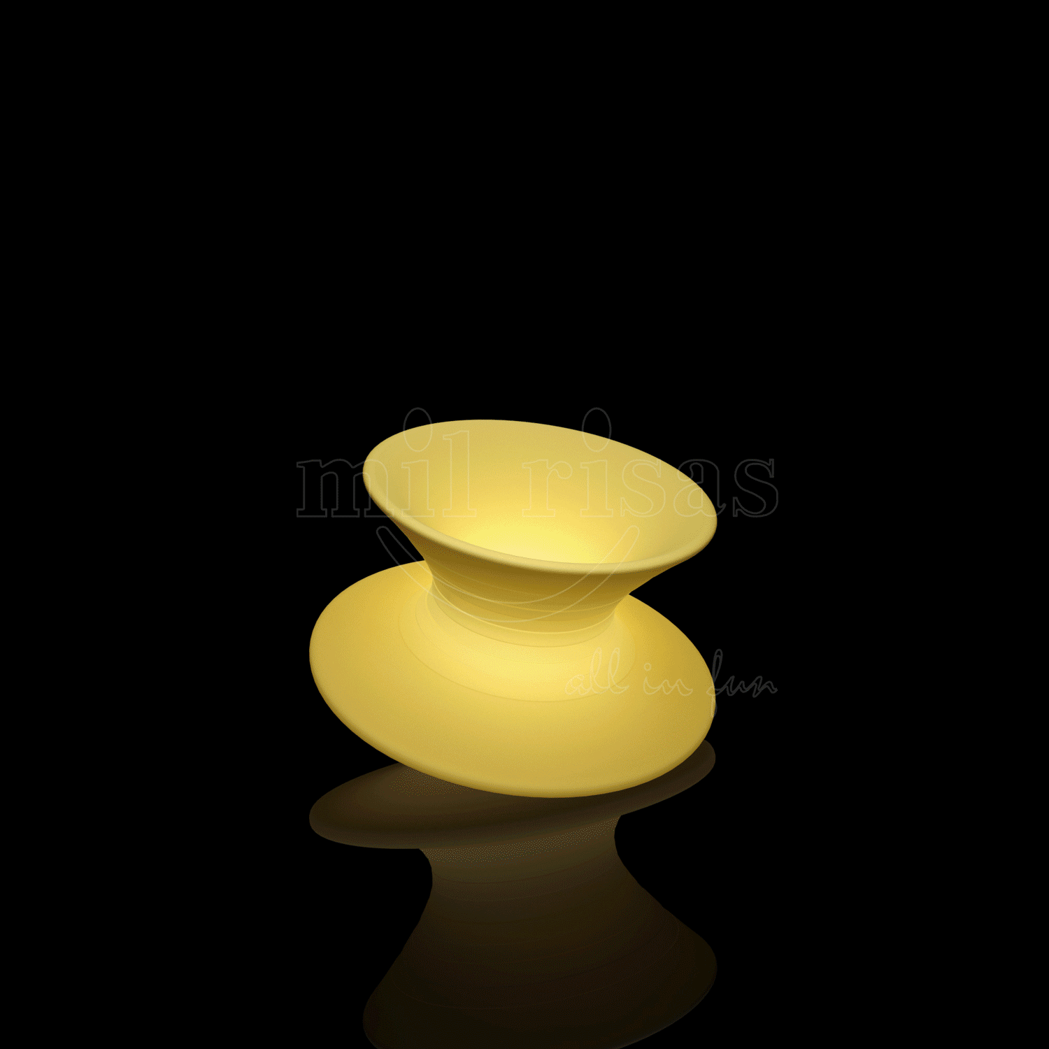 Spun Rotating Chair with LED Color Change Effect and 360° Spin